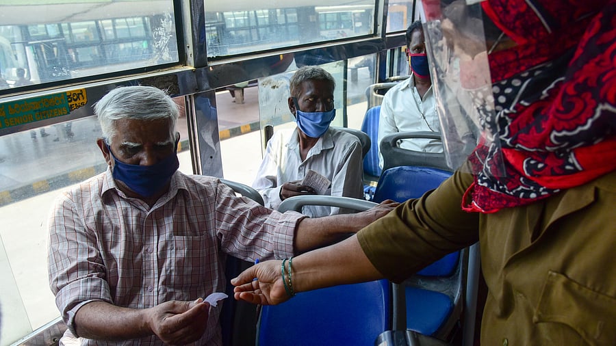 <div class="paragraphs"><p>Representative image of a bus conductor.</p></div>