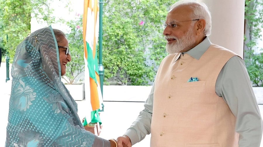 <div class="paragraphs"><p>PM Modi, Bangladesh PM Sheikh Hasina.&nbsp;</p></div>
