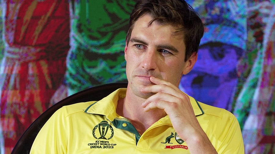 <div class="paragraphs"><p>Australia's captain Pat Cummins during the ICC Men's Cricket World Cup 2023 Captains' Day event, in Ahmedabad.</p></div>
