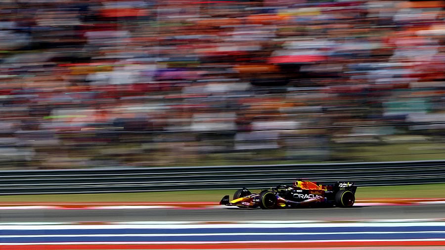 <div class="paragraphs"><p>Formula One F1 - United States Grand Prix - Red Bull's Max Verstappen in action during the race.</p></div>