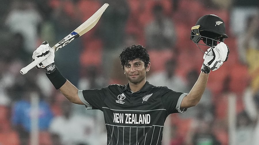 <div class="paragraphs"><p>Rachin Ravindra is all joy after reaching his century against England. </p></div>