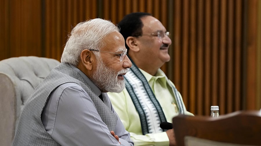 <div class="paragraphs"><p>New Delhi: Prime Minister Narendra Modi, BJP National President JP Nadda.</p></div>