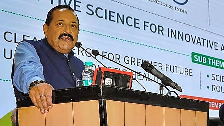 <div class="paragraphs"><p>Union MoS for Science & Technology Jitendra Singh.</p></div>