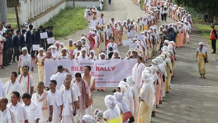 <div class="paragraphs"><p>Rally for peace in Manipur.</p></div>