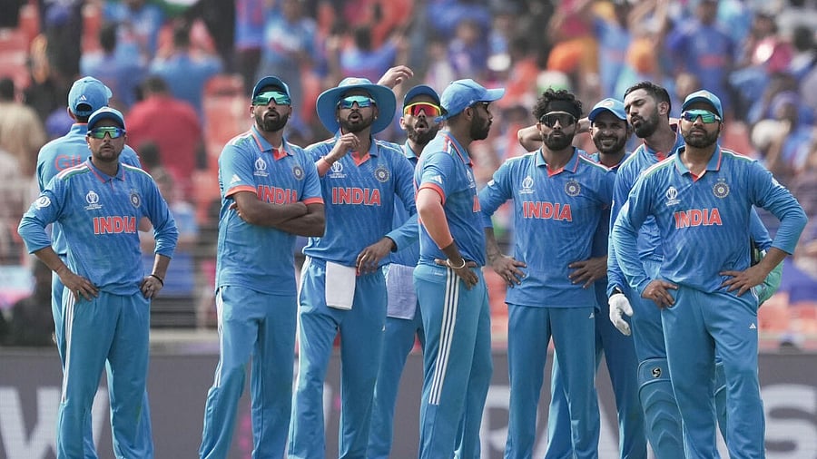 <div class="paragraphs"><p>Indian cricket team in the match against Pakistan. </p></div>