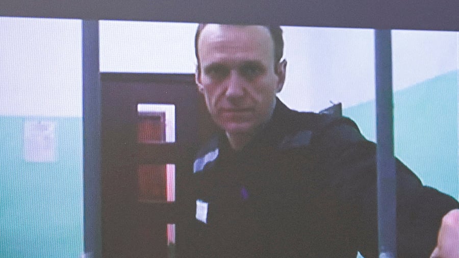<div class="paragraphs"><p>Late Russian opposition politician Alexei Navalny seen here in screen grab of a video link from the IK-6 penal colony on September 26, 2023. </p></div>