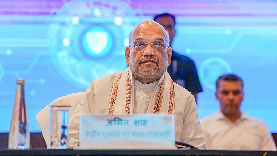 <div class="paragraphs"><p>Union Home Minister Amit Shah during the '3rd Anti-terror Conference' hosted by the National Investigation Agency (NIA), in New Delhi.</p></div>