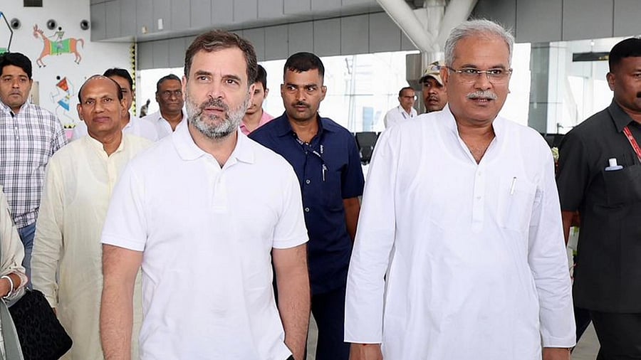 <div class="paragraphs"><p> Congress leader Rahul Gandhi  and Bhupesh Baghel.</p></div>
