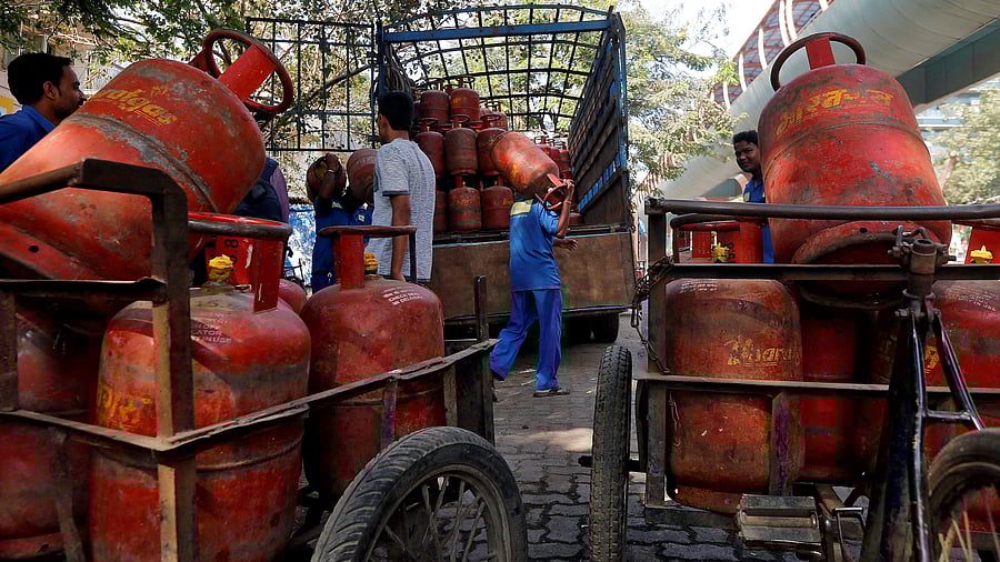 <div class="paragraphs"><p>Liquefied petroleum gas  cooking cylinders.</p></div>
