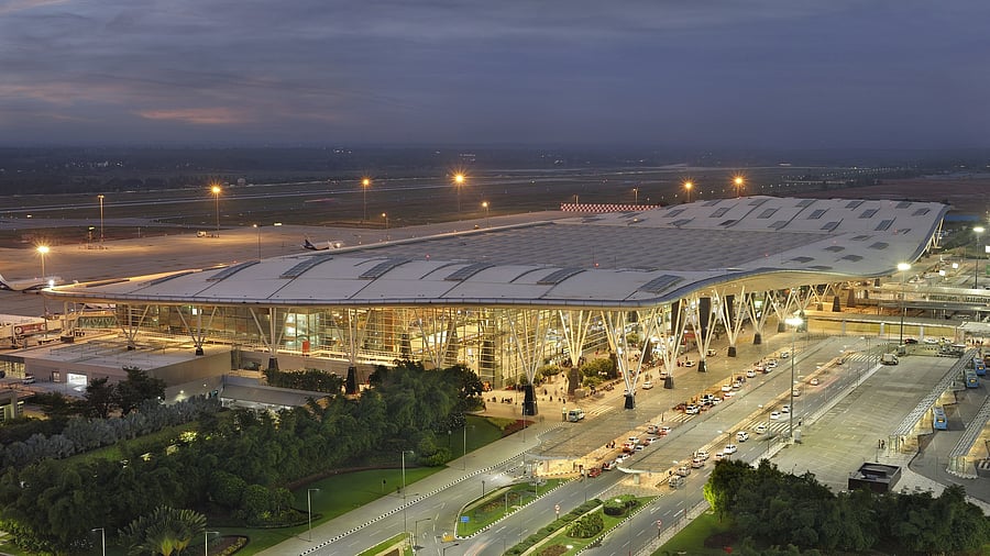 <div class="paragraphs"><p>Passengers takes nap at the waiting area due to Karnataka bandh effect many domestic flights are cancelled at Kempegowda international airport in Bengaluru on Friday. </p></div>