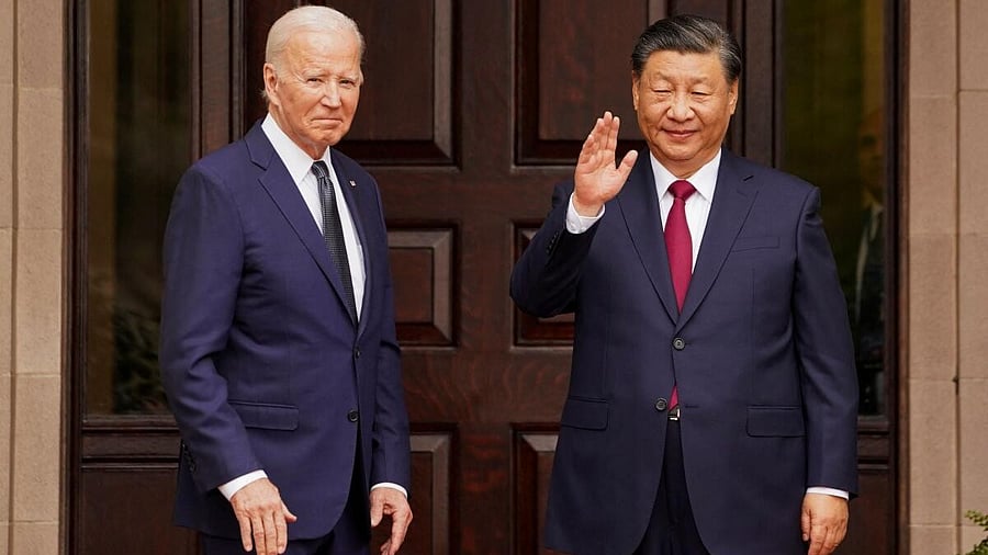 <div class="paragraphs"><p>Joe Biden (left) and Xi Jinping (right) at the APEC meet.</p></div>
