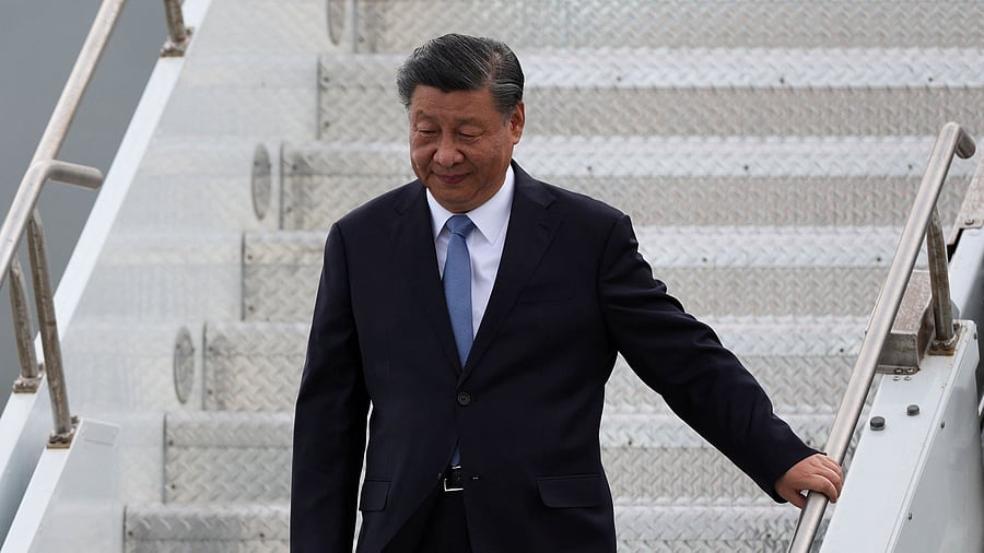 <div class="paragraphs"><p>Chinese President Xi Jinping arrives at San Francisco International Airport to attend the APEC Summit in San Francisco, California, US, November 14, 2023. </p></div>