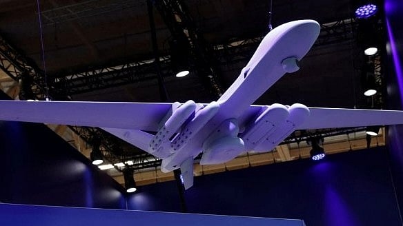 <div class="paragraphs"><p>A model MQ-9B SeaGuardian manufactured by General Atomics. </p></div>
