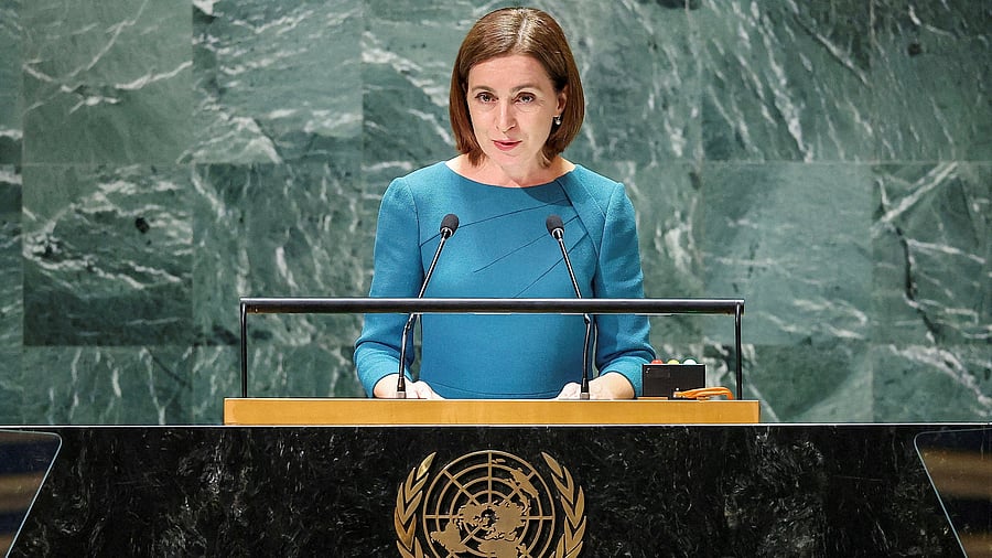 <div class="paragraphs"><p>Moldova's President Maia Sandu.</p></div>