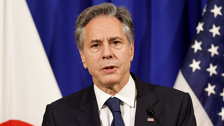 <div class="paragraphs"><p>US Secretary of State Antony Blinken speaks during a press conference after participating in G7 ministerial meetings in Tokyo, Japan, November 8, 2023. </p></div>