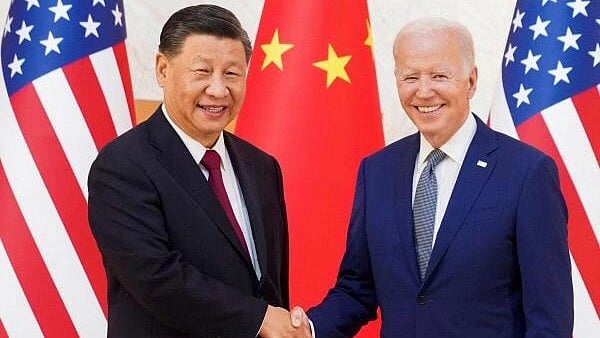 <div class="paragraphs"><p>File Photo: China's Xi Jinping with US President Joe Biden (right).</p></div>