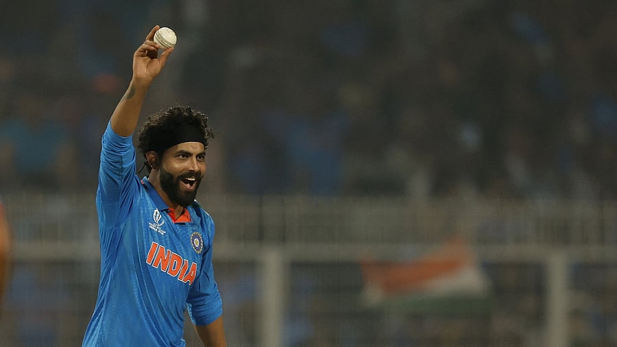 <div class="paragraphs"><p> India's Ravindra Jadeja celebrates his five-wicket-haul after taking the caught and bowled wicket of South Africa's Kagiso Rabada </p></div>