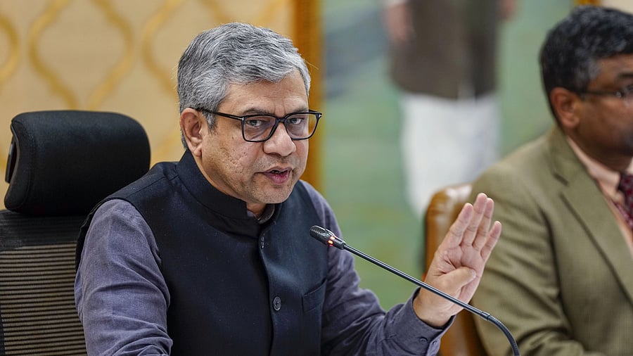 <div class="paragraphs"><p>Union Minister for Electronics &amp; Information Technology Ashwini Vaishnaw addresses a press conference after meeting social media platforms on the 'deepfake' issue, in New Delhi, Thursday, Nov. 23, 2023.</p></div>
