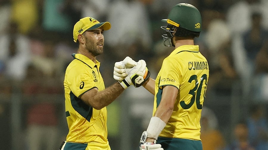 <div class="paragraphs"><p> Glenn Maxwell (201*) and Pat Cummins (12*) shared an unbeaten 202-run partnership off just 170 balls to carry Australia to a famous victory at the Wankhede Stadium, Mumbai. </p></div>