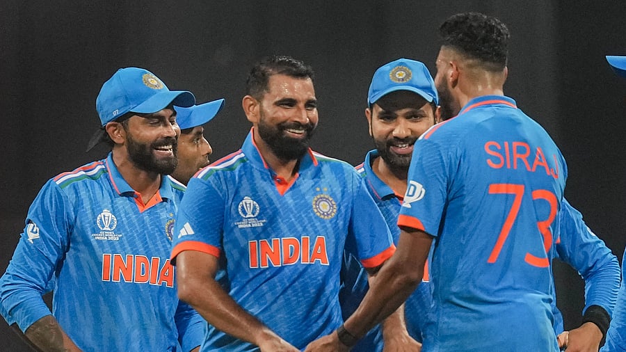 <div class="paragraphs"><p>Mohammed Shami became the all-time leading wicket-taker for India at World Cups as he finished with a five-wicket haul, his second at this tournament, at Wankhede Stadium, in Mumbai.</p></div>
