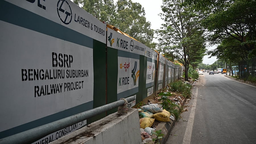 <div class="paragraphs"><p>&nbsp;The suburban rail project work at Hebbal. </p></div>