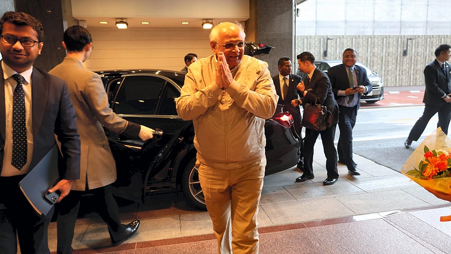 <div class="paragraphs"><p> Tokyo: Gujarat Chief Minister Bhupendra Patel on his arrival for the promotion of Vibrant Gujarat Global Summit 2024, in Tokyo, Sunday, Nov. 26, 2023. </p></div>