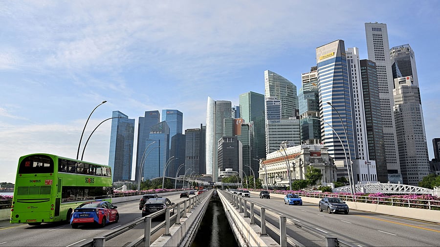 <div class="paragraphs"><p>View of the skyline in Singapore.</p></div>