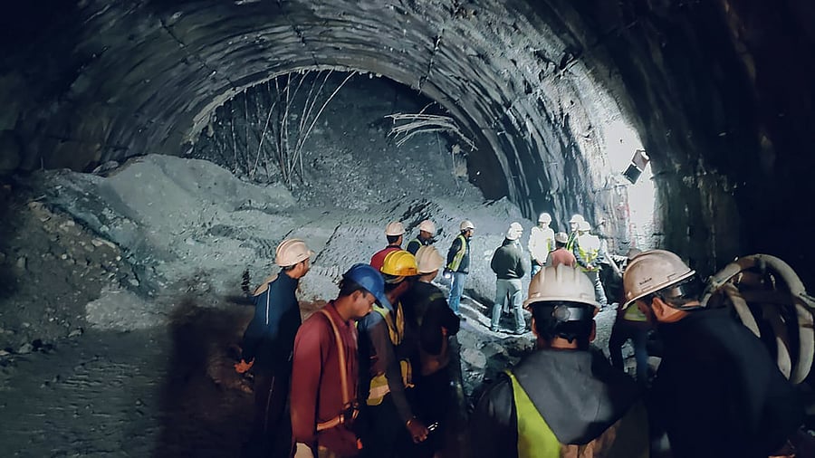 <div class="paragraphs"><p>Under-construction tunnel collapses in Uttarakhand.&nbsp;</p></div>