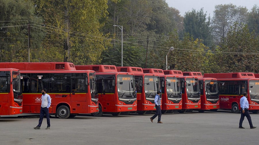 <div class="paragraphs"><p>The first fleet of all-weather electric buses for the Kashmir valley in Srinagar. </p></div>