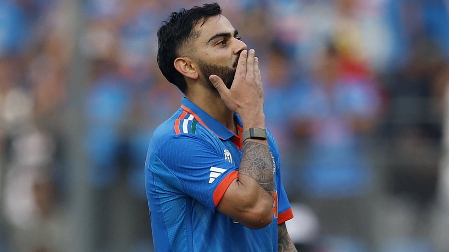 <div class="paragraphs"><p>India's Virat Kohli celebrates after reaching his 50th century, breaking Sachin Tendulkar's record of most number of ODI centuries. </p></div>