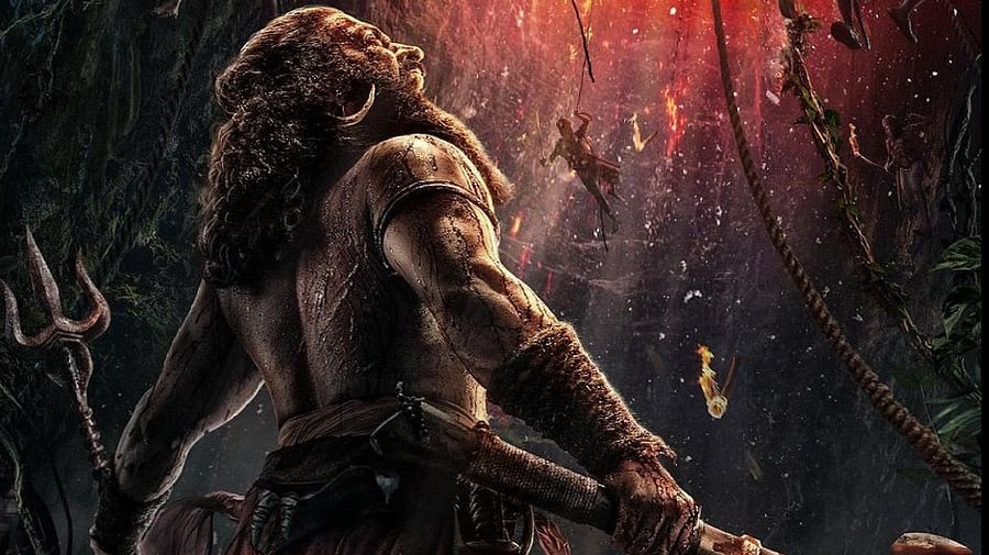 <div class="paragraphs"><p>Rishabh Shetty on the poster of <em>Kantara Chapter 1</em>.</p></div>