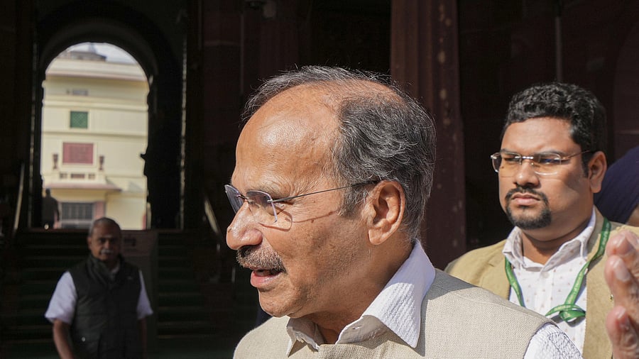 <div class="paragraphs"><p>Congress MP Adhir Ranjan Chowdhury speaks with the media during the Winter session of Parliament, in New Delhi,</p></div>