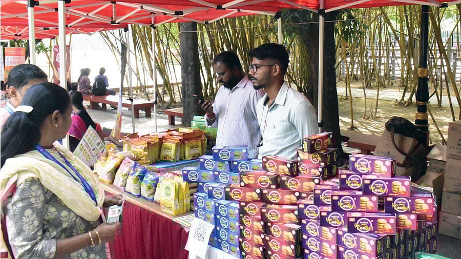 <div class="paragraphs"><p>Visitors at the 'Millet Thintheera?' event on Wednesday. </p></div>