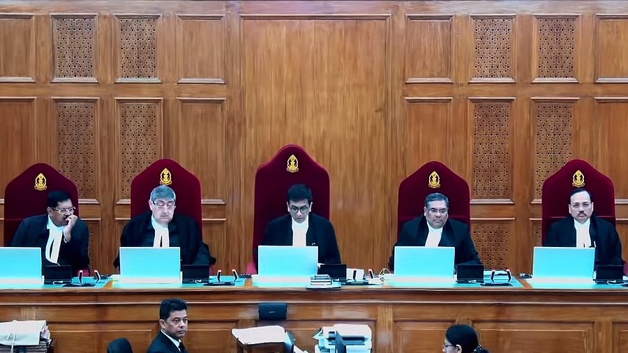 <div class="paragraphs"><p>Justice D Y Chandrachud and the bench</p></div>