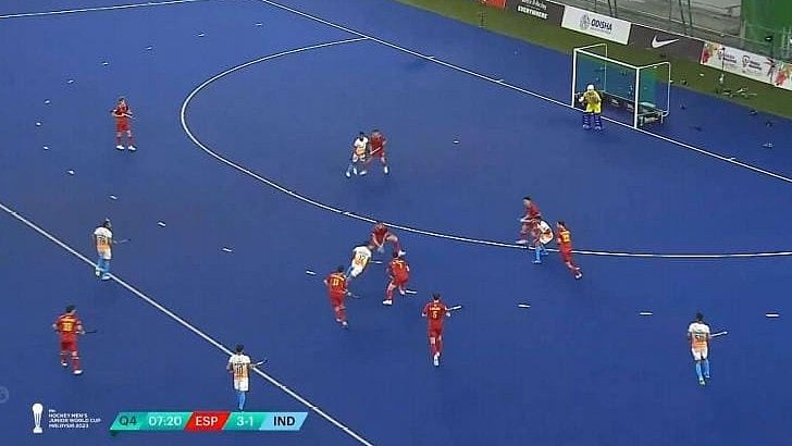 <div class="paragraphs"><p>FIH Junior Men's Hockey World Cup match between India and Spain.&nbsp;</p></div>