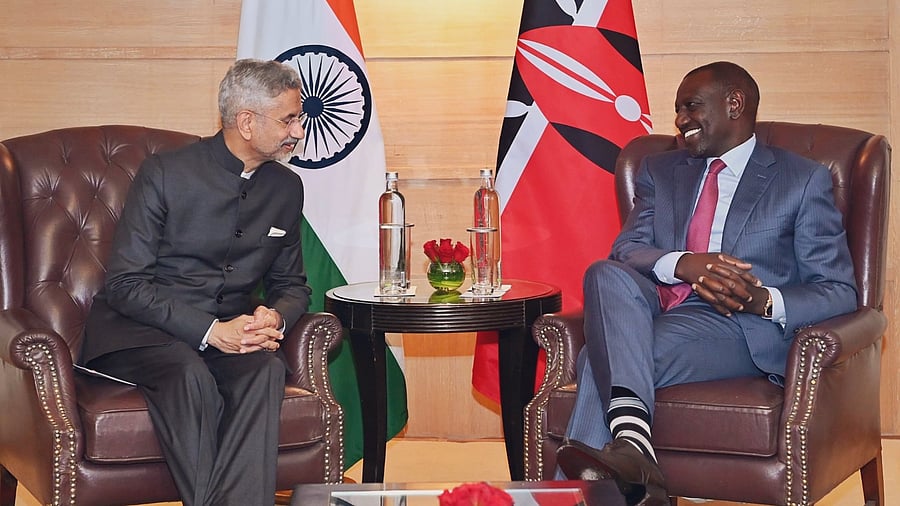 <div class="paragraphs"><p>External Affairs Minister S Jaishankar and Kenyan President William Samoei Ruto.</p></div>