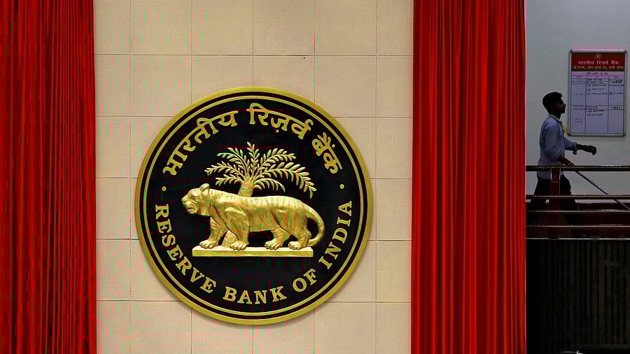 <div class="paragraphs"><p>The logo of the Reserve Bank of India (RBI) seen inside its office in New Delhi.</p></div>