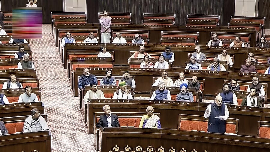 <div class="paragraphs"><p>Union Home Minister Amit Shah speaks in the Rajya Sabha during the Winter session of Parliament, in New Delhi, Monday, Dec 11, 2023. </p></div>