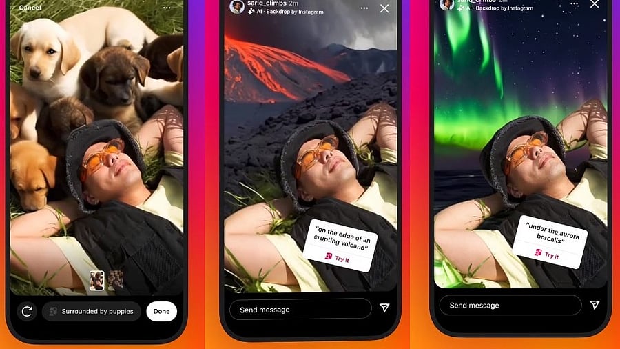 <div class="paragraphs"><p>Instagram's new AI text-to-photo generator tool.</p></div>