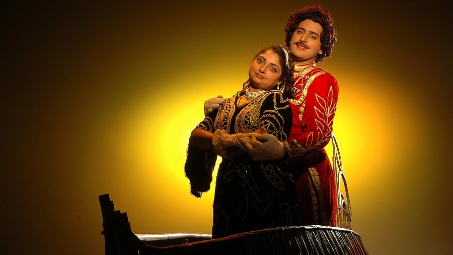 Harish Prabhath and his wife Deepashree Harish in 'Cinderella'.