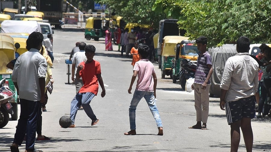 <div class="paragraphs"><p>With a shortage of traditional playgrounds, streets have become the go-to arenas for many sports enthusiasts. </p></div>