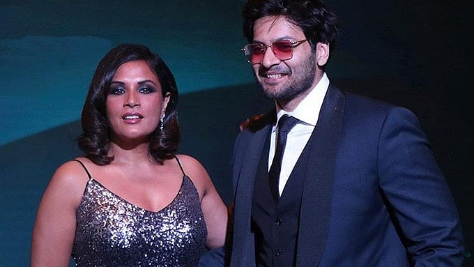 <div class="paragraphs"><p>Bollywood actors Richa Chadha (L) and Ali Fazal (R).</p></div>