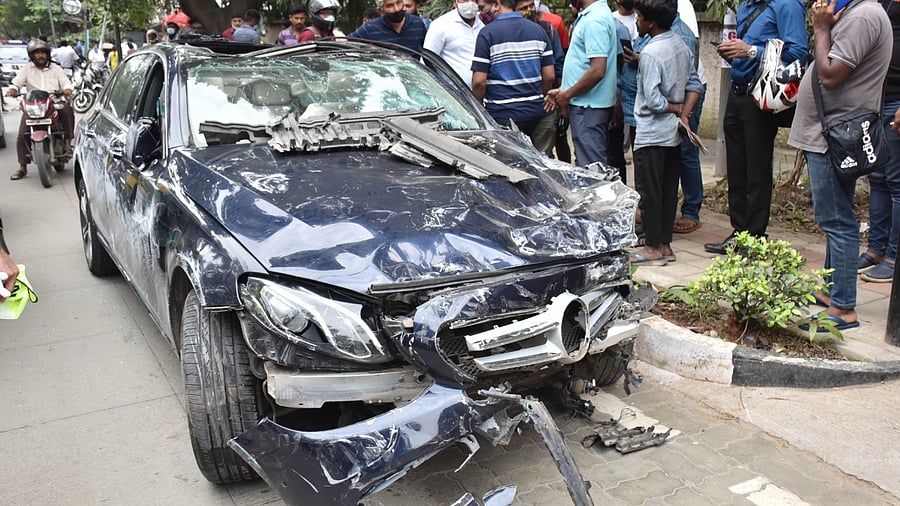 <div class="paragraphs"><p>A vehicle damaged after a serial accident in Bengaluru. </p></div>