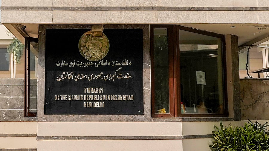 <div class="paragraphs"><p>Embassy of Afghanistan, in New Delhi, Friday, Nov. 24, 2023.</p></div>