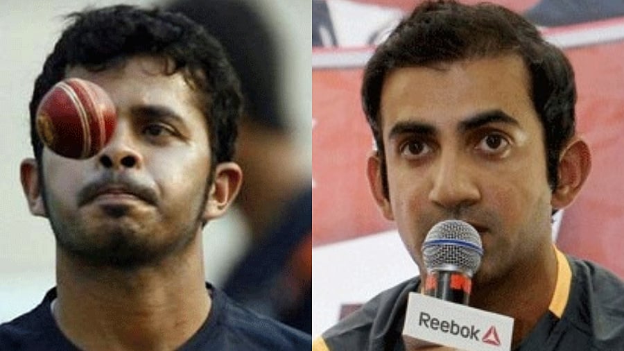 <div class="paragraphs"><p>S Sreesanth(L), gautam Gambhir(R)</p></div>