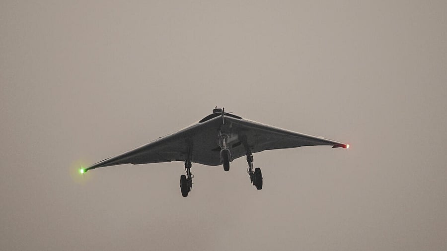 <div class="paragraphs"><p>DRDO carries out successful flight trial of Autonomous Flying Wing Technology Demonstrator, an indigenous high-speed flying-wing UAV from the Aeronautical Test Range, Chitradurga in Karnataka.</p></div>