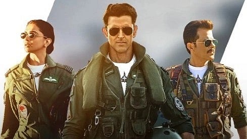 <div class="paragraphs"><p>Teaser of poster of Bollywood film <em>Fighter</em>.</p></div>