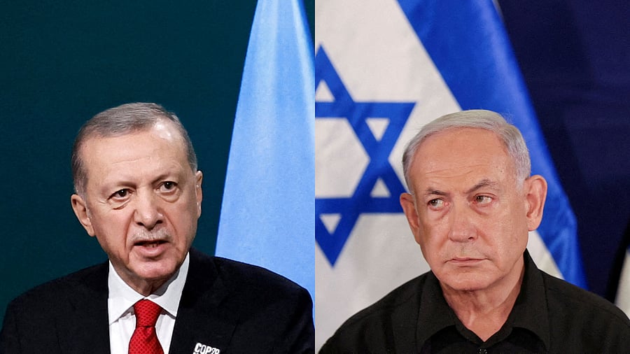 <div class="paragraphs"><p>Turkish President Tayyip Erdogan (L) and Israeli Prime Minister Benjamin Netanyahu.</p></div>