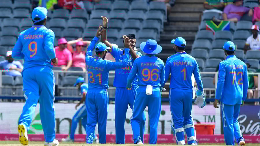 <div class="paragraphs"><p>Indian players celebrating </p></div>
