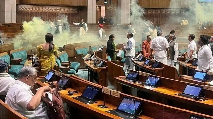 <div class="paragraphs"><p>Ruckus following the Lok Sabha security breach. </p></div>